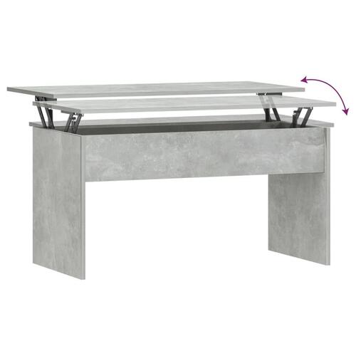 Sofabord 102x50,5x52,5 cm konstrueret træ betongrå
