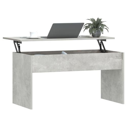 Sofabord 102x50,5x52,5 cm konstrueret træ betongrå