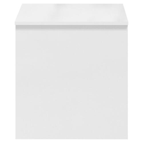 Sofabord 102x50,5x52,5 cm konstrueret træ hvid højglans