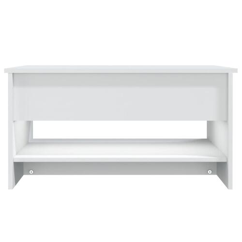 Sofabord 80x50x40 cm konstrueret træ hvid
