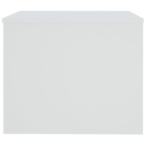 Sofabord 80x50x40 cm konstrueret træ hvid