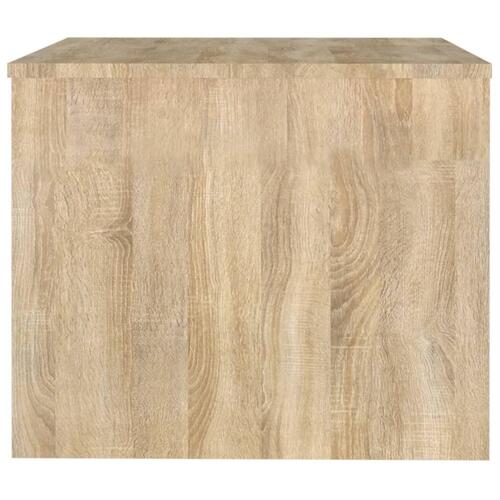 Sofabord 80x50x40 cm konstrueret træ sonoma-eg