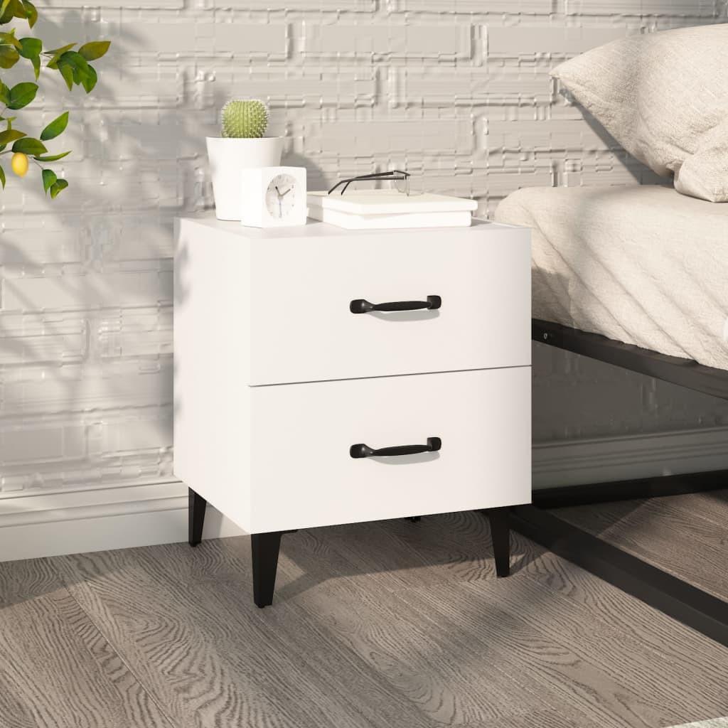 Sengebord 40x35x47,5 cm hvid