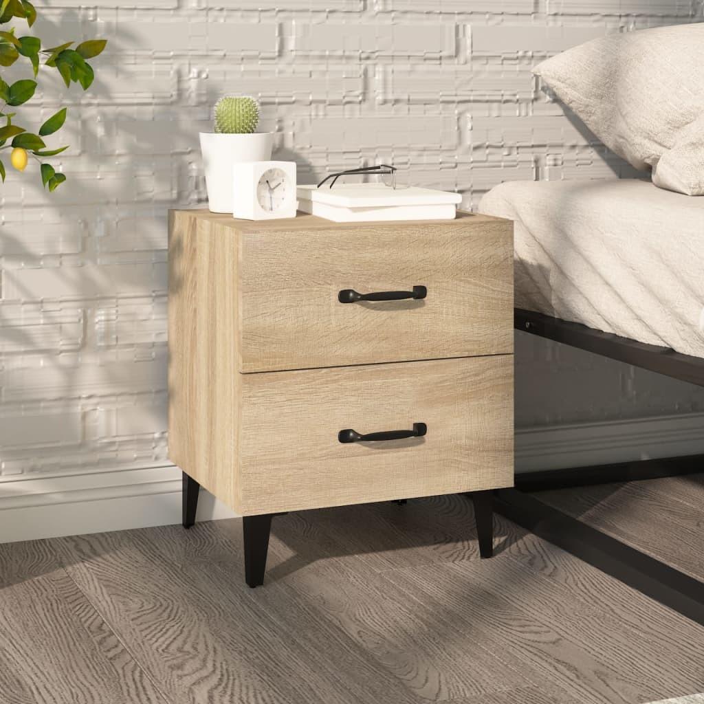 Sengebord 40x35x47,5 cm sonoma-eg