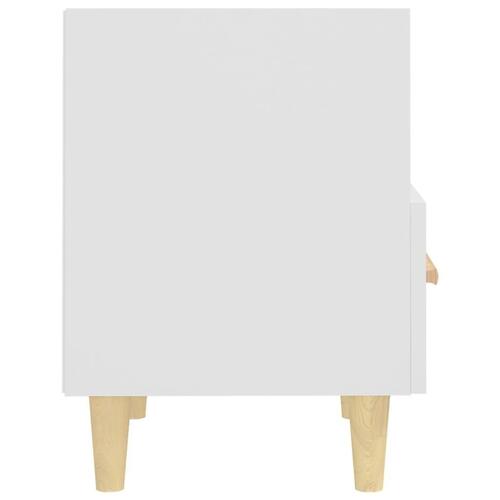 Sengebord 40x35x47 cm hvid