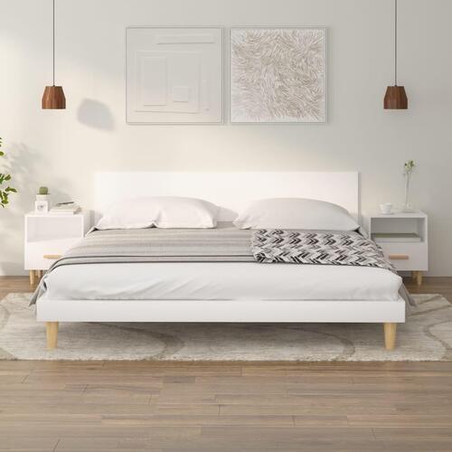 Sengebord 40x35x47 cm 2 stk. hvid