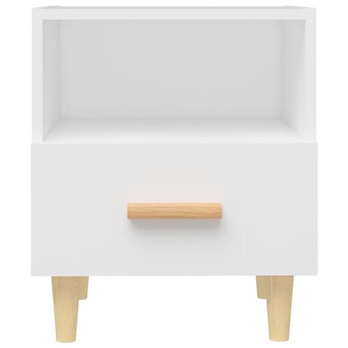 Sengebord 40x35x47 cm 2 stk. hvid