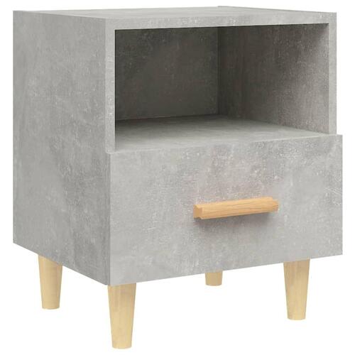 Sengebord 40x35x47 cm betongrå