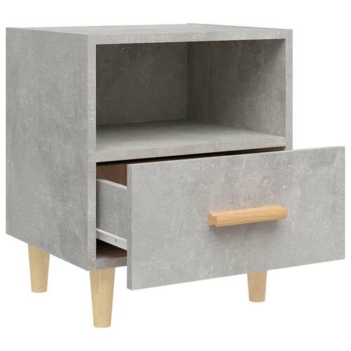 Sengebord 40x35x47 cm betongrå
