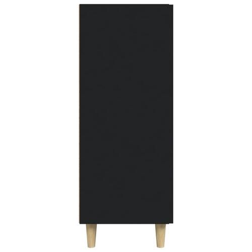 Skænk 69,5x34x90 cm konstrueret træ sort