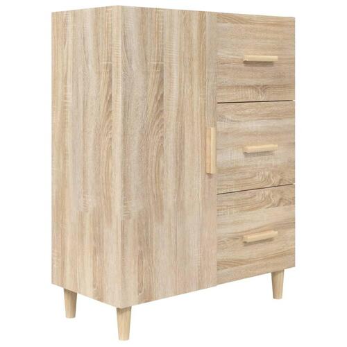 Skænk 69,5x34x90 cm konstrueret træ sonoma-eg