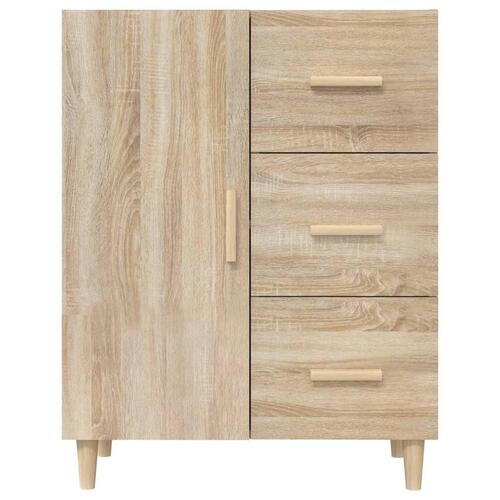 Skænk 69,5x34x90 cm konstrueret træ sonoma-eg