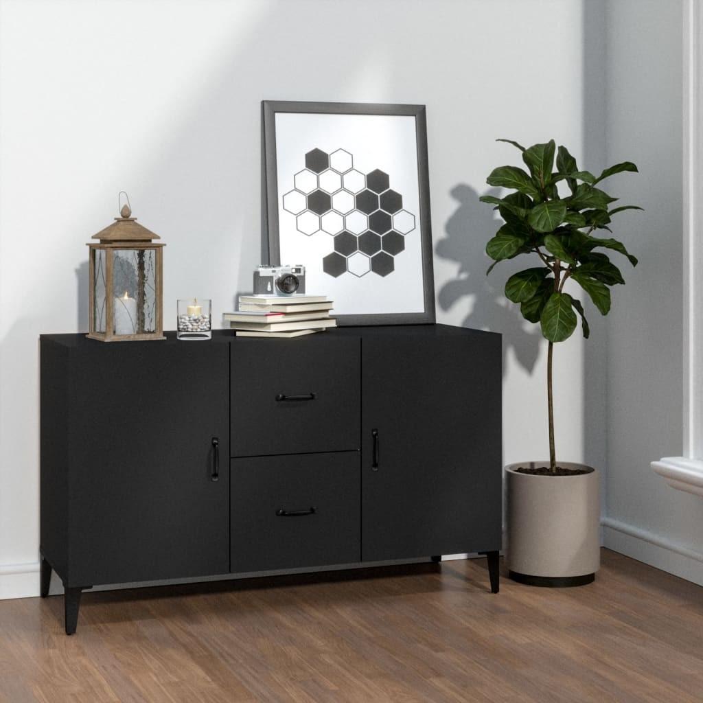 Skænk 100x36x60 cm konstrueret træ sort