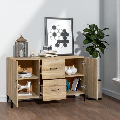 Skænk 100x36x60 cm konstrueret træ sonoma-eg