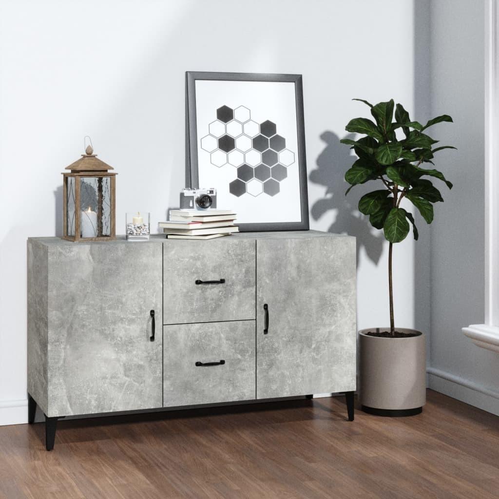 Skænk 100x36x60 cm konstrueret træ betongrå