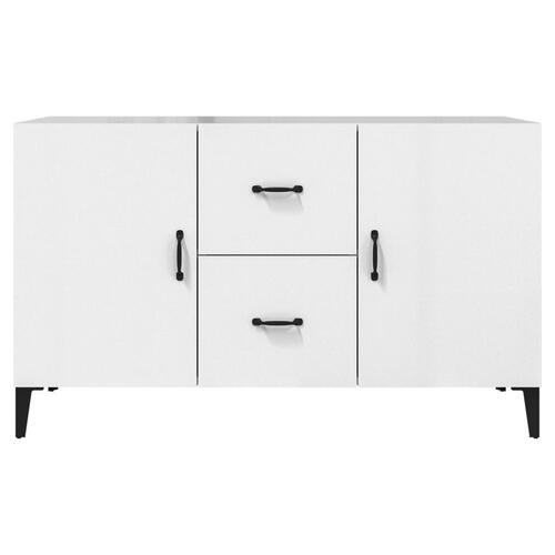 Skænk 100x36x60 cm konstrueret træ hvid højglans