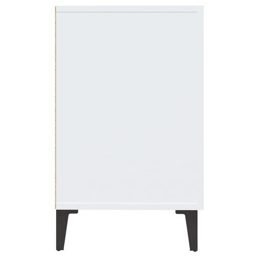 Skænk 100x36x60 cm konstrueret træ hvid højglans