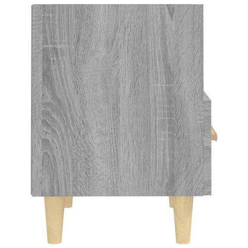 Sengebord 40x35x47 cm grå sonoma-eg