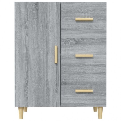 Skænk 69,5×34×90 cm i konstrueret træ - grå sonoma-eg