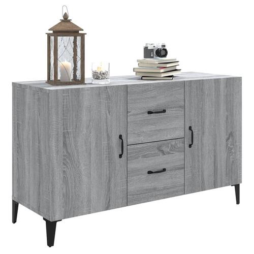 Skænk 100x36x60 cm konstrueret træ grå sonoma-eg