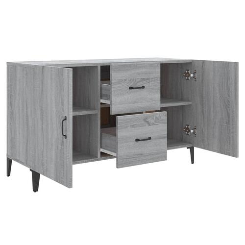 Skænk 100x36x60 cm konstrueret træ grå sonoma-eg