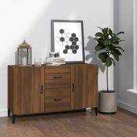 Skænk 100x36x60 cm konstrueret træ brun egetræsfarve
