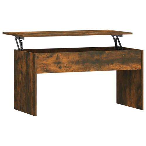 Sofabord 102x50,5x52,5 cm konstrueret træ røget egetræsfarve