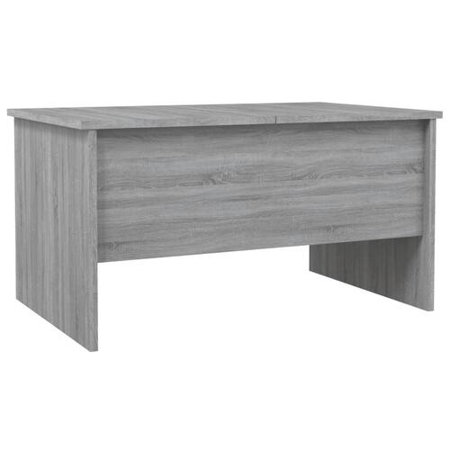 Sofabord 80x50x42,5 cm konstrueret træ grå sonoma-eg