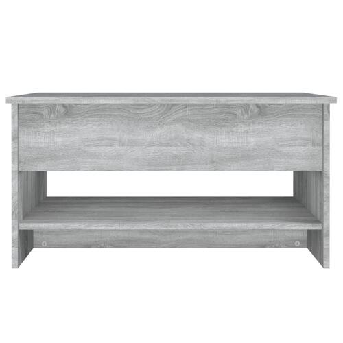 Sofabord 80x50x40 cm konstrueret træ grå sonoma-eg