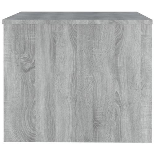 Sofabord 80x50x40 cm konstrueret træ grå sonoma-eg