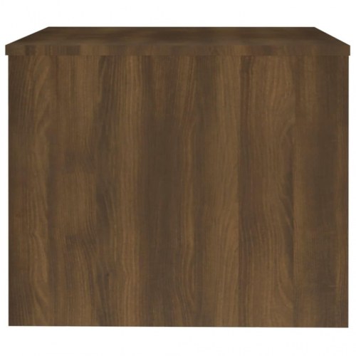 Sofabord med løftelåg - 80 × 50 × 40 cm, konstrueret træ, brun egetræsfarve