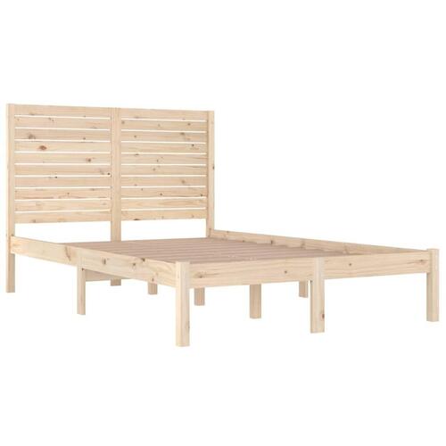 Sengeramme 135x190 cm massivt træ