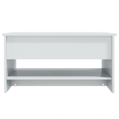 Sofabord med løftelåg 80 × 50 × 40 cm - hvid højglans