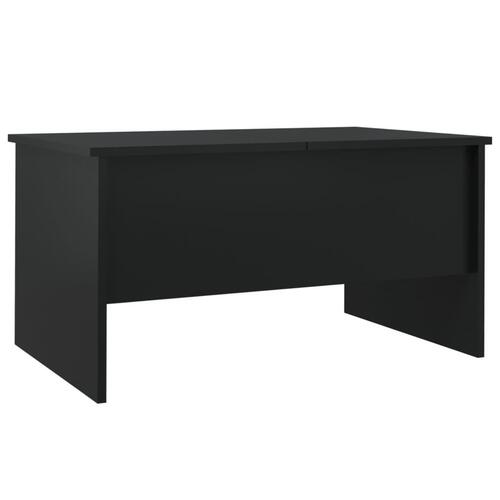 Sofabord 80x50x42,5 cm konstrueret træ sort