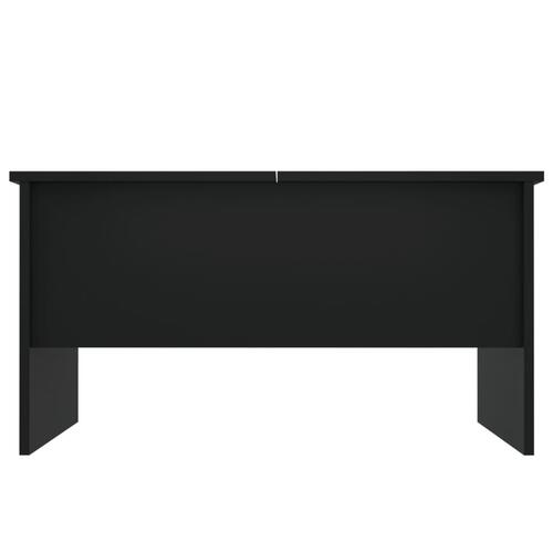Sofabord 80x50x42,5 cm konstrueret træ sort