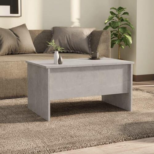 Sofabord 80x50x42,5 cm konstrueret træ betongrå