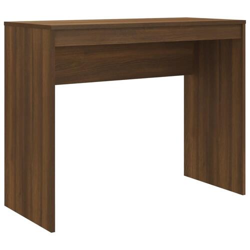 Skrivebord 90x40x72 cm konstrueret træ brun egetræsfarve