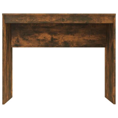 Skrivebord 90x40x72 cm konstrueret træ røget egetræsfarve