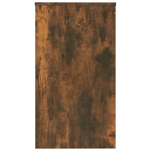 Skrivebord 90x40x72 cm konstrueret træ røget egetræsfarve