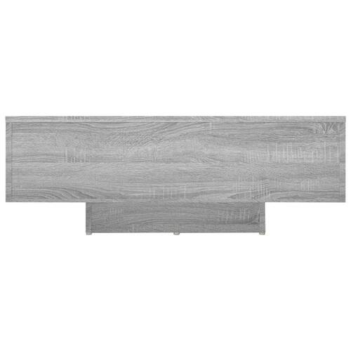 Sofabord 85x55x31 cm konstrueret træ grå sonoma-eg