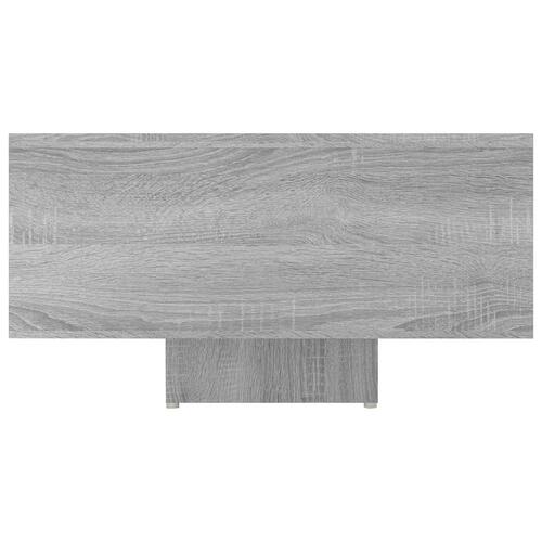 Sofabord 85x55x31 cm konstrueret træ grå sonoma-eg