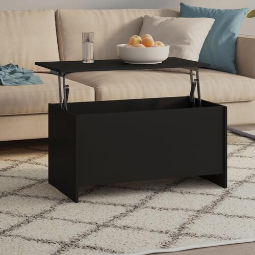 Sofabord 102x55,5x52,5 cm konstrueret træ sort