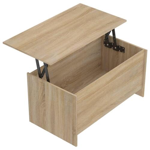 Sofabord 102x55,5x52,5 cm konstrueret træ sonoma-eg