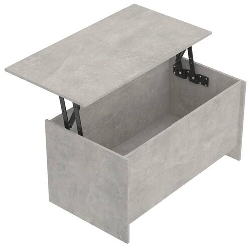 Sofabord 102x55,5x52,5 cm konstrueret træ betongrå
