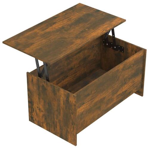 Sofabord 102x55,5x52,5 cm konstrueret træ røget egetræsfarve