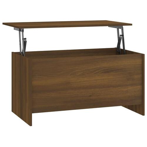 Sofabord 102x55,5x52,5 cm konstrueret træ brun egetræsfarve