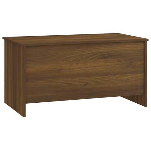 Sofabord 102x55,5x52,5 cm konstrueret træ brun egetræsfarve