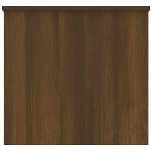 Sofabord 102x55,5x52,5 cm konstrueret træ brun egetræsfarve