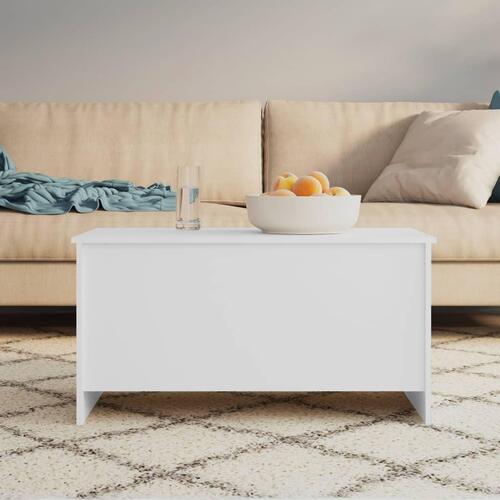 Sofabord 102x55,5x52,5 cm konstrueret træ hvid