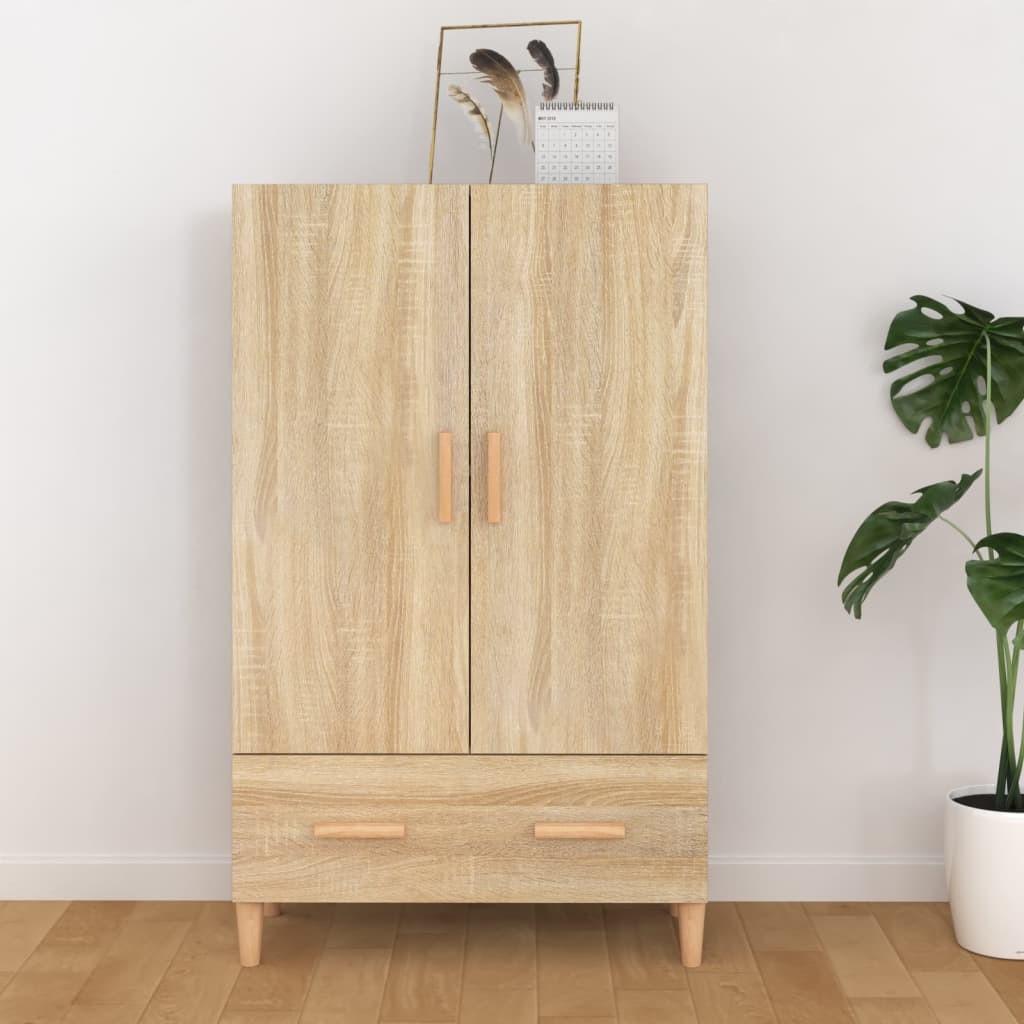 Skab 70x31x115 cm konstrueret træ sonoma-eg